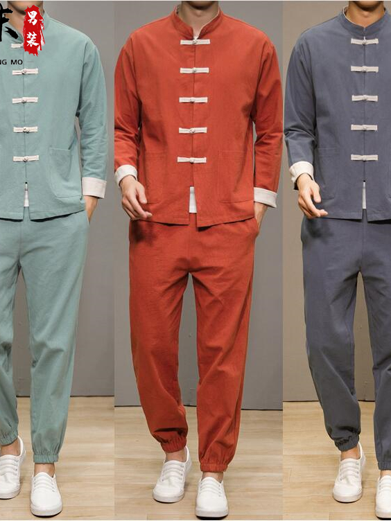 Health & Wellness Lubbock - Chinese Style Cotton Linen Tang Suit