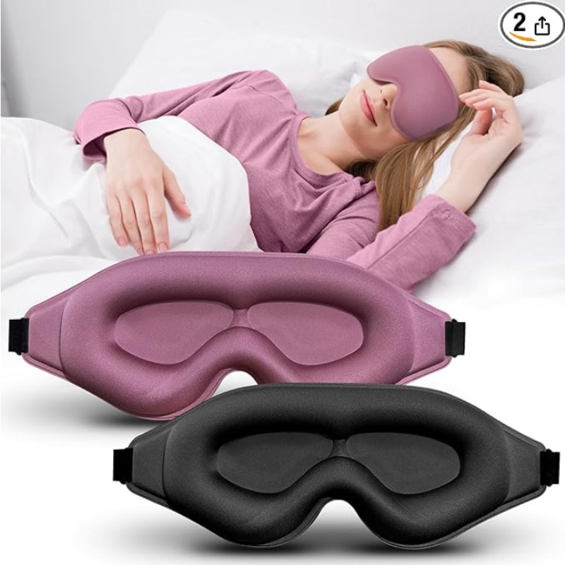 Sleep Eye Mask 3D - 2packs 3D Advanced Eye Mask for