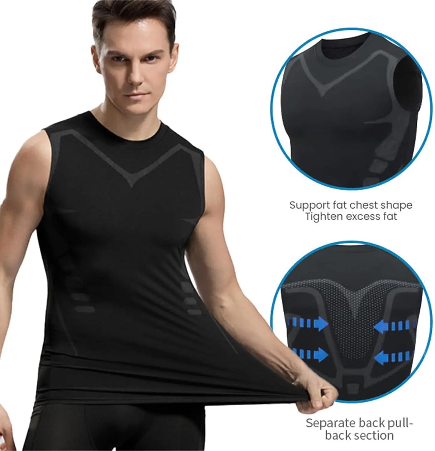 Compression Tank Top Men Gym S - Health Wellness And Fitness review and price
