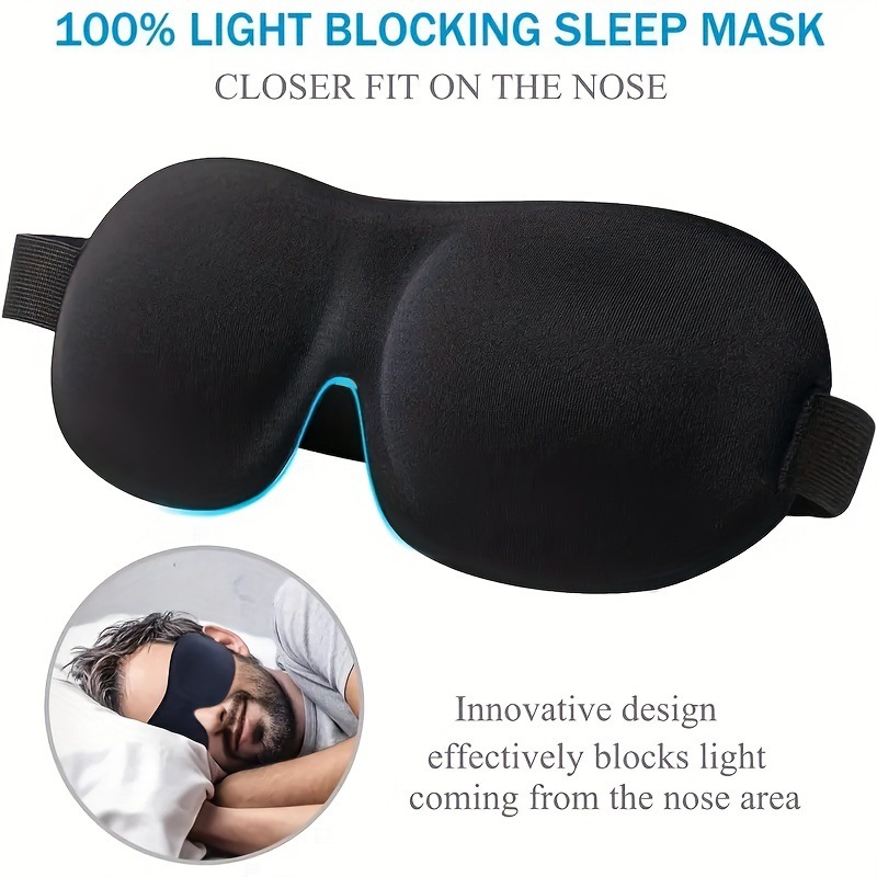 1/2Pcs [No Nasal Wings] Travel - Sleep Eye Mask 3D review and price