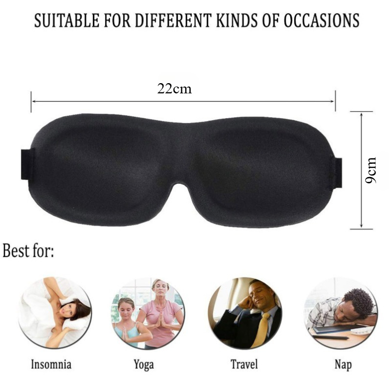 1/2Pcs [No Nasal Wings] Travel - Sleep Eye Mask 3D review and price