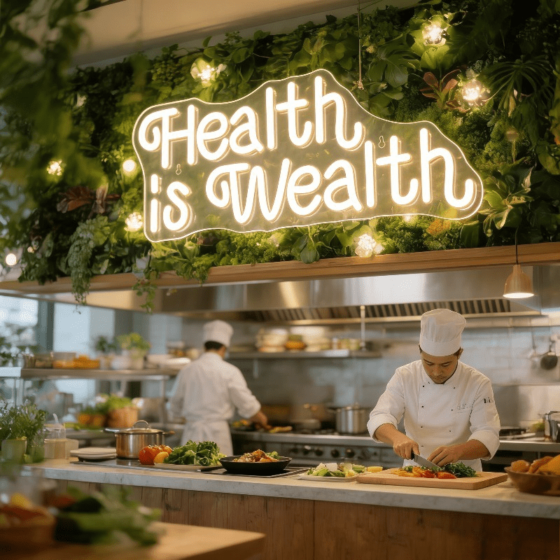Health is Wealth Neon Sign LED - Health Wellness And Lifestyle review and price