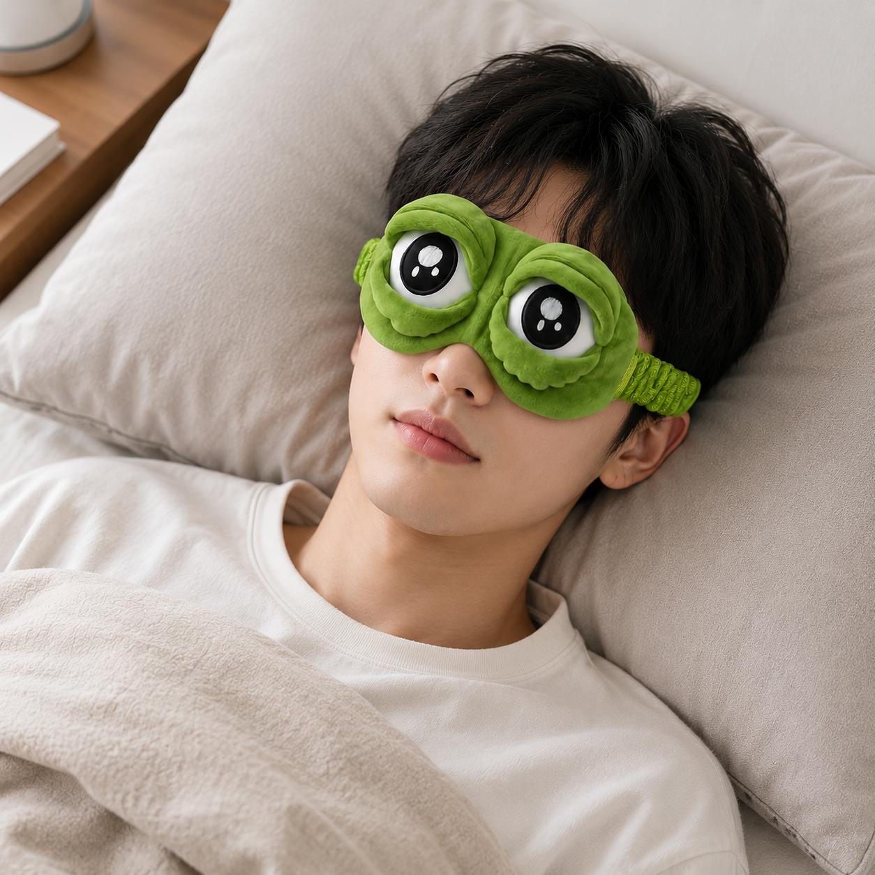 Sleep Eye Mask 3D Cute Frog Fu - Sleep Eye Mask 3D review and price