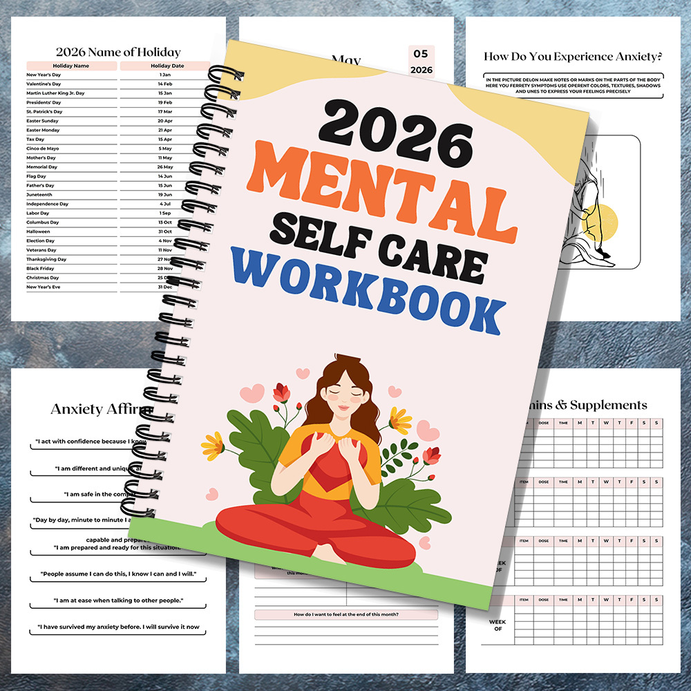 1PC 2026 Mindful Mental Self-C - Health Wellness Journal review and price